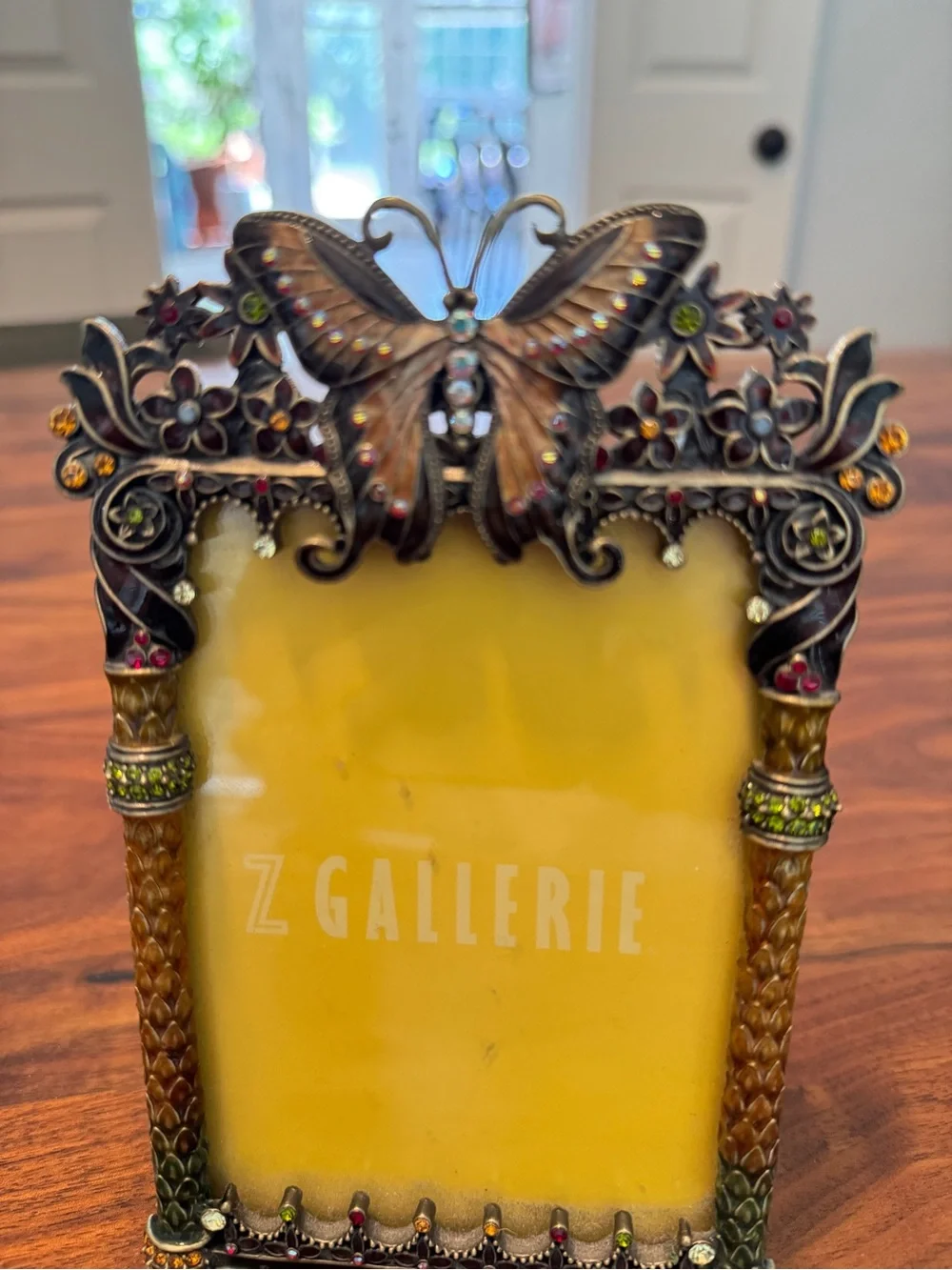 Z Gallerie Enamel Swarovski Crystal Butterfly Crystal Frame 3